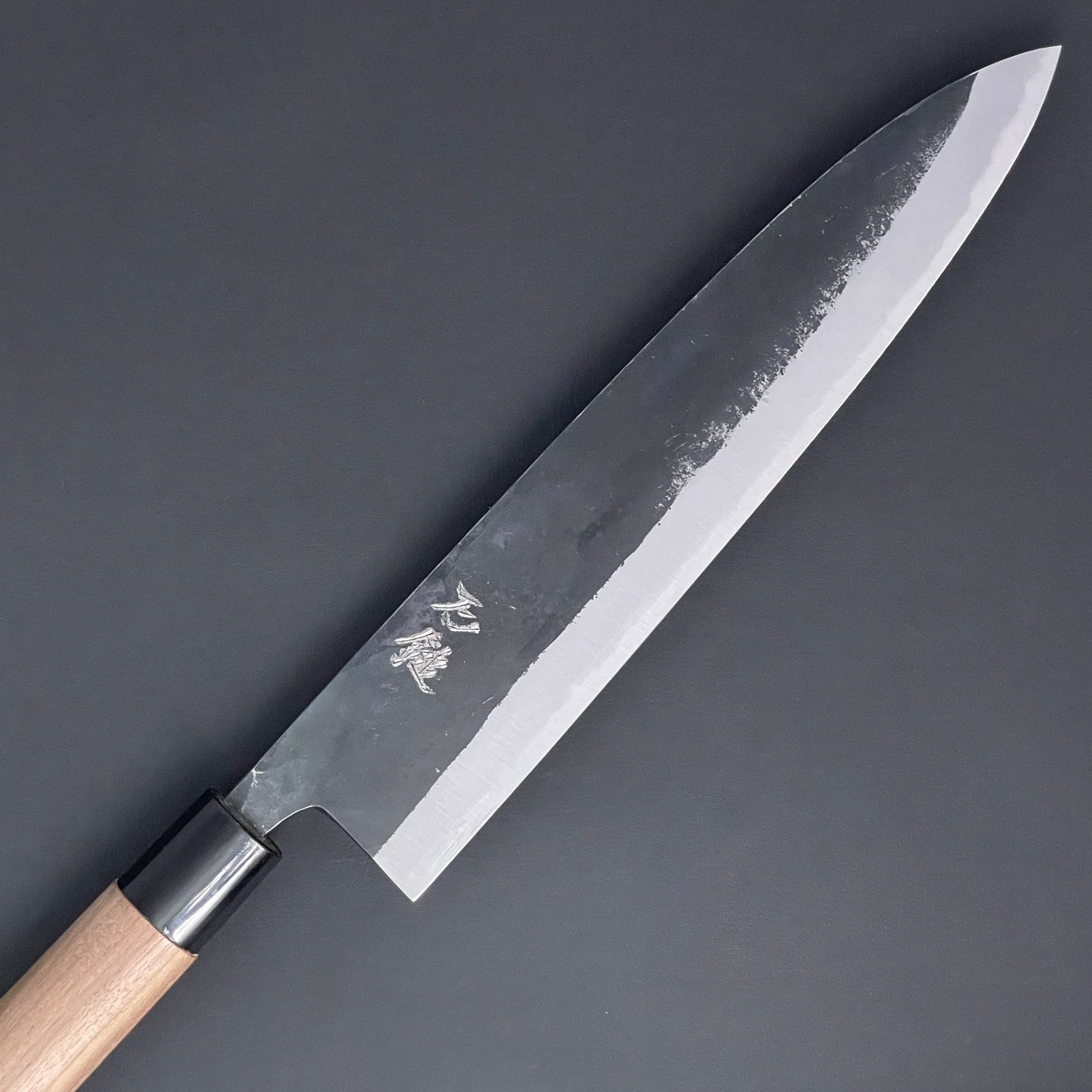 Gyuto Kurouchi 240 mm (9.4 in) Aogami (Blue) #2 Double-Bevel