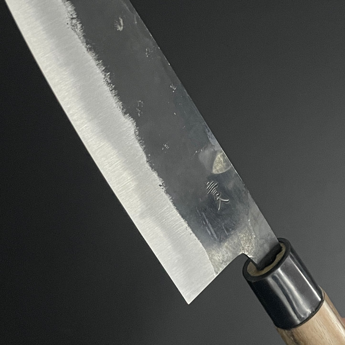 Gyuto Kurouchi 180 mm (7.1 in) Aogami (Blue) #2 Double-Bevel