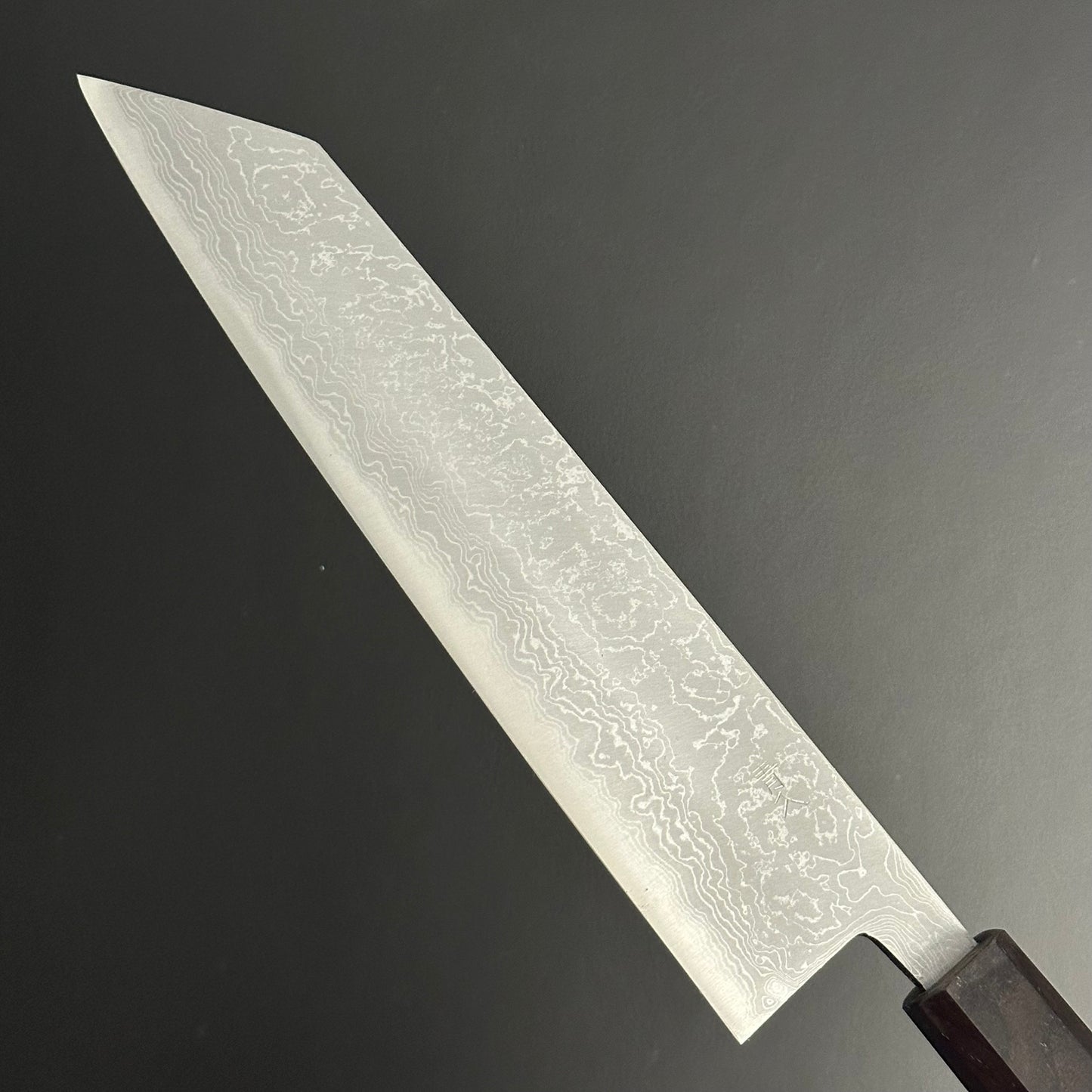 Damascus Kiritsuke 210 mm (8.2 in) Aogami (Blue) #2 Double-Bevel