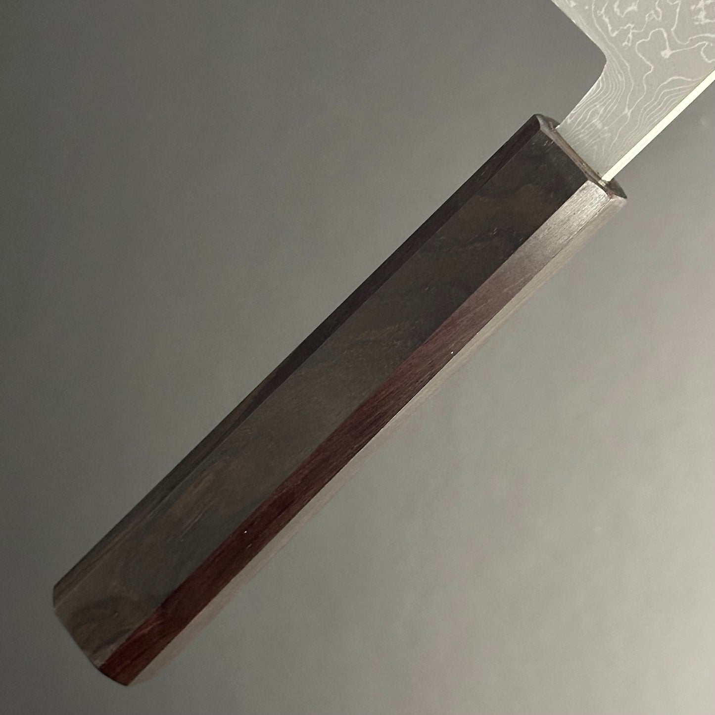 Damascus Kiritsuke 210 mm (8.2 in) Aogami (Blue) #2 Double-Bevel