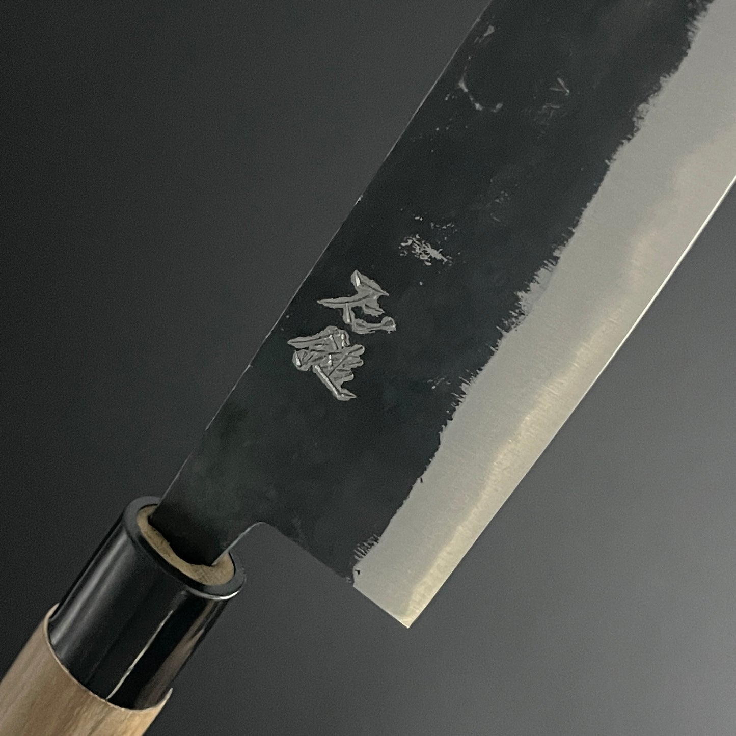 Gyuto Kurouchi 180 mm (7.1 in) Aogami (Blue) #2 Double-Bevel