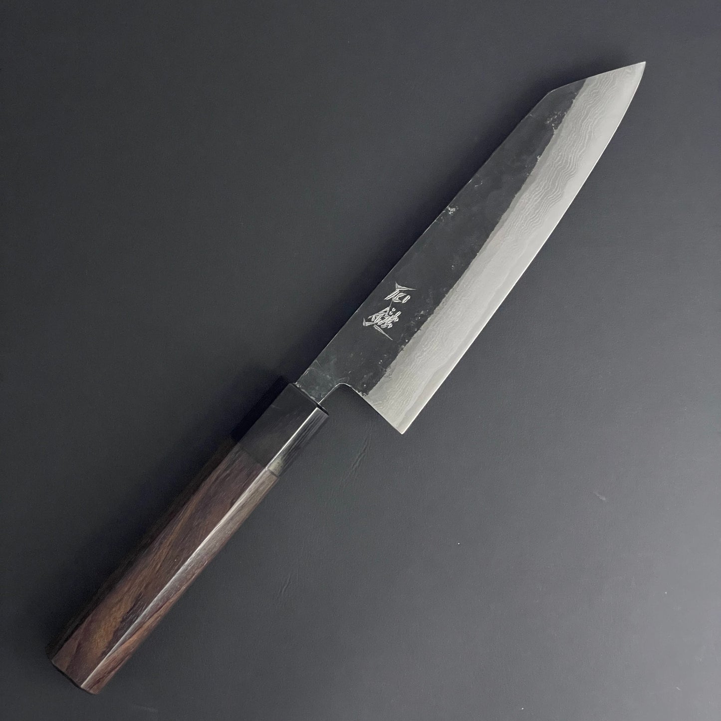 Kurouchi Damascus Kiritsuke 165 mm (6.5 in) Aogami (Blue) #2 Double-Bevel