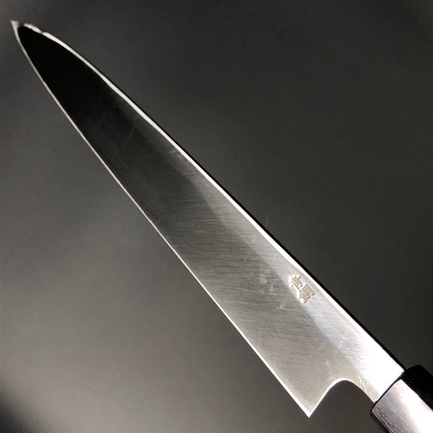 Yanagiba Kurouchi Black finished 270mm (10.6in) Aogami (Blue) No.2 Single-Bevel