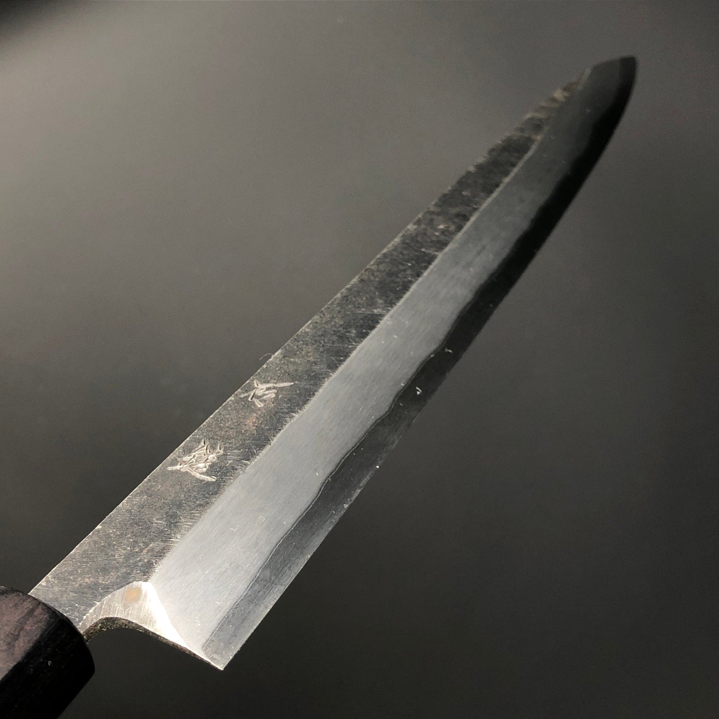 Yanagiba Kurouchi Black finished 300mm (11.8in) Aogami (Blue) No.2 Single-Bevel