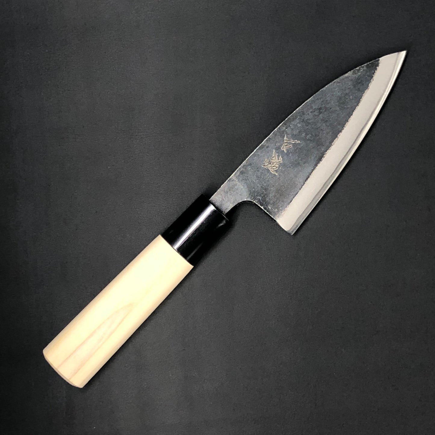 Deba Kurouchi 105 mm (4.1 in) Aogami (Blue) #2 Double-Bevel