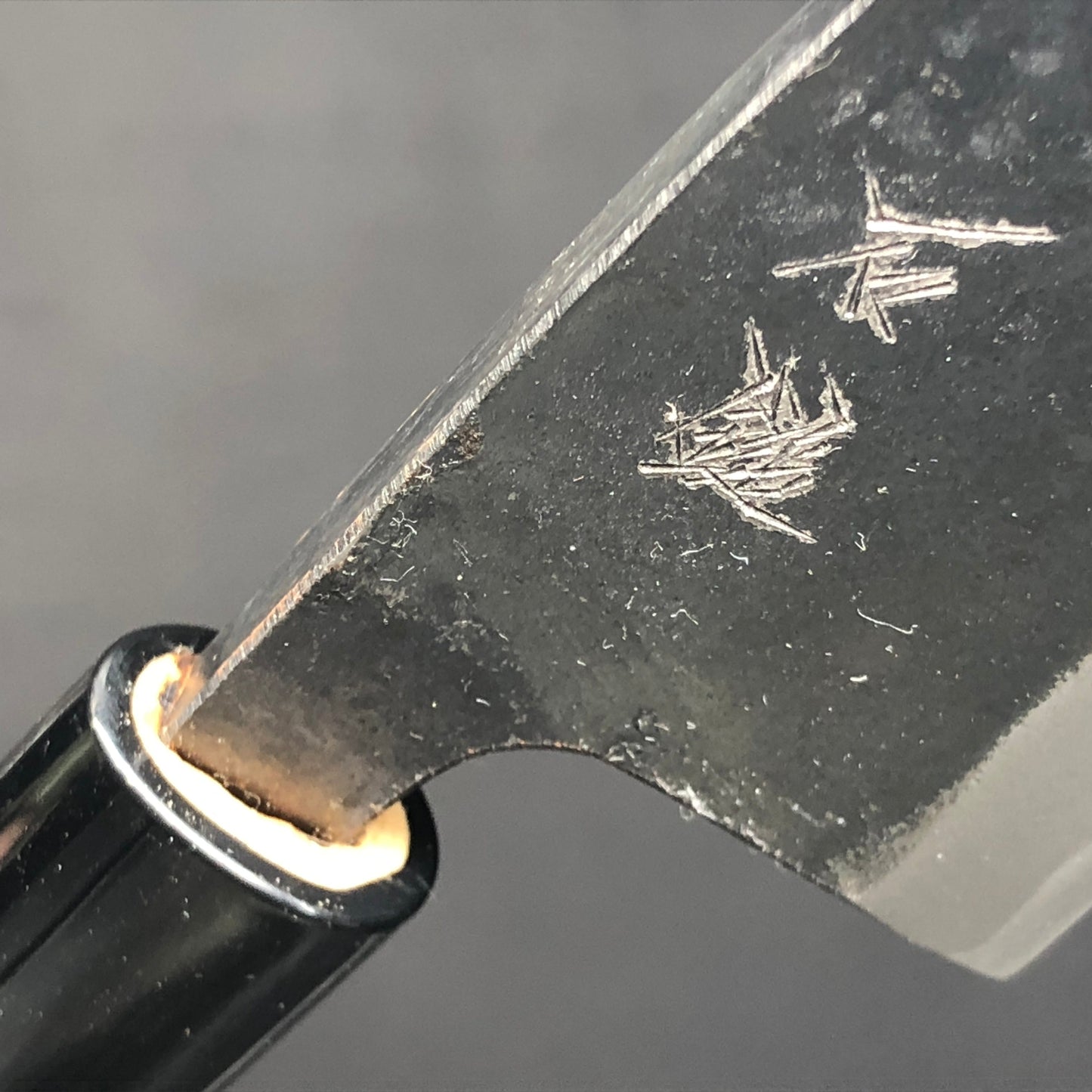 Deba Kurouchi 105 mm (4.1 in) Aogami (Blue) #2 Double-Bevel
