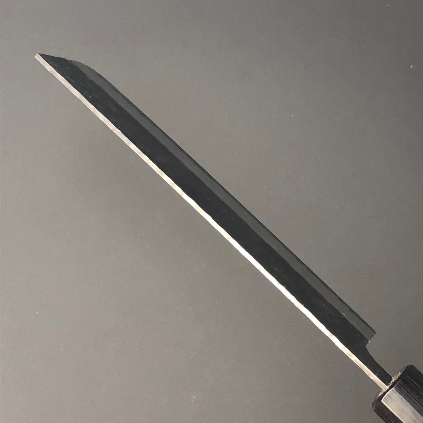 Nakiri 165 mm (6.5 in) Aogami Super Black Hammered Finish Double-Bevel