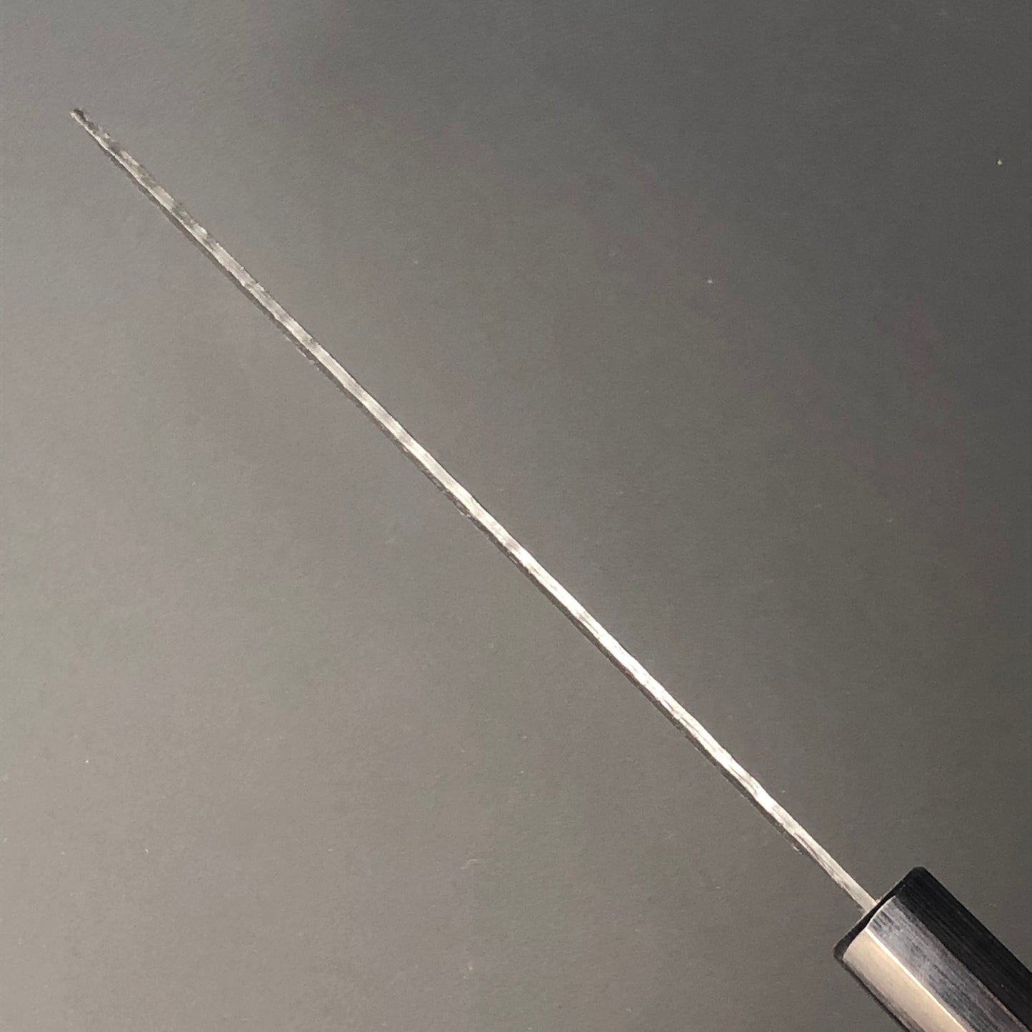 Nakiri 165 mm (6.5 in) Aogami Super Black Hammered Finish Double-Bevel