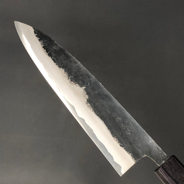 AZUMASYUSAKU Deba Hocho (Kitchen Knife) 180mm(ABT 7.1 inch), Blade Edge : Aogami Steel, Tosa Kurouchi, Double Bevel