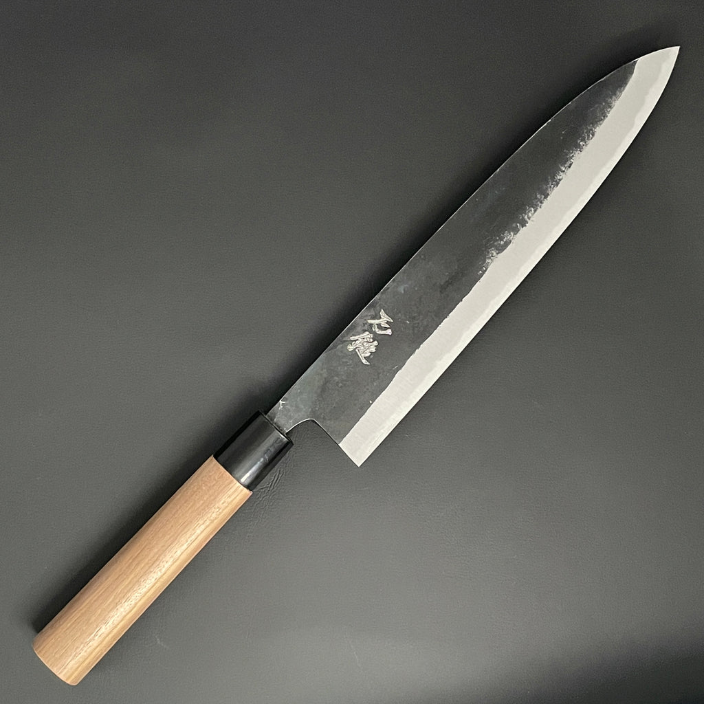 Gyuto Kurouchi 240 mm (9.4 in) Aogami (Blue) #2 Double-Bevel