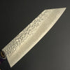 SC Kiritsuke 180mm (7.1 in) Silver#3 Stainless Hammered Damascus Finish Double-Bevel