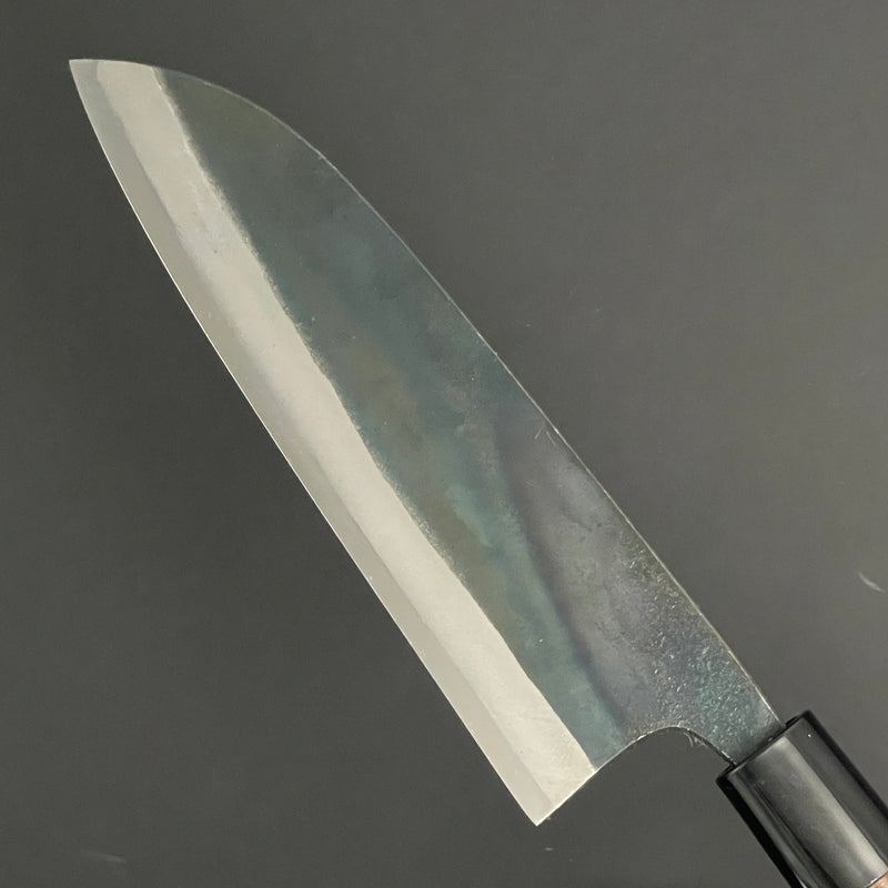 Santoku Kurouchi 165 mm (6.5 in) Shirogami (White) #1 Double-Bevel