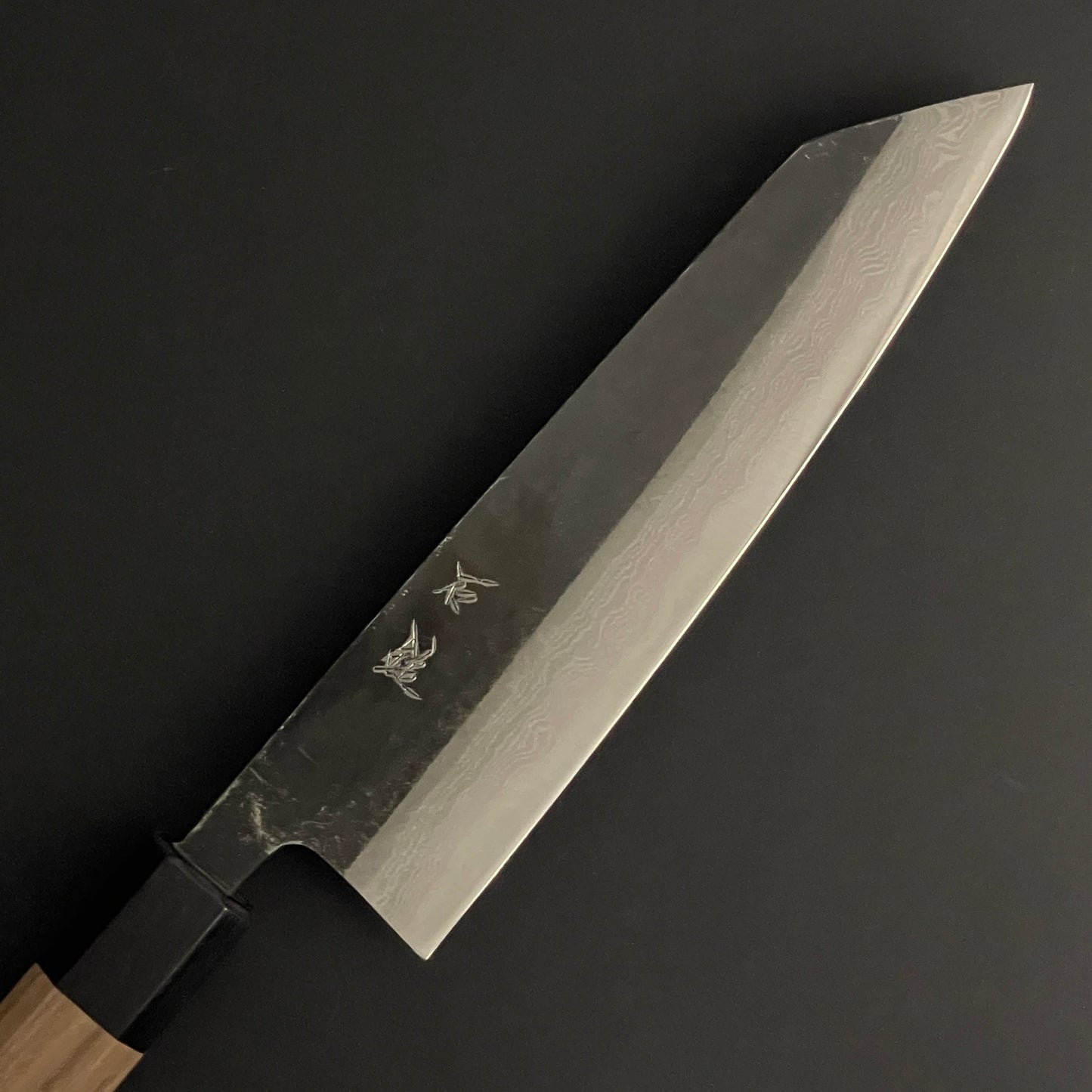 Kurouchi Damascus Kiritsuke 180 mm (7.1 in) Aogami (Blue) #2 Double-Bevel