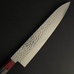 Gyuto 240mm (9.4 in) AUS8 Stainless Steel Hammered Damascus Double-Bevel 