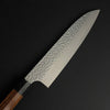 Santoku 170mm (6.7 In) VG Stainless Steel Hammered Finish Double-Bevel