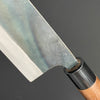 Santoku Kurouchi 165 mm (6.5 in) Shirogami (White) #1 Double-Bevel