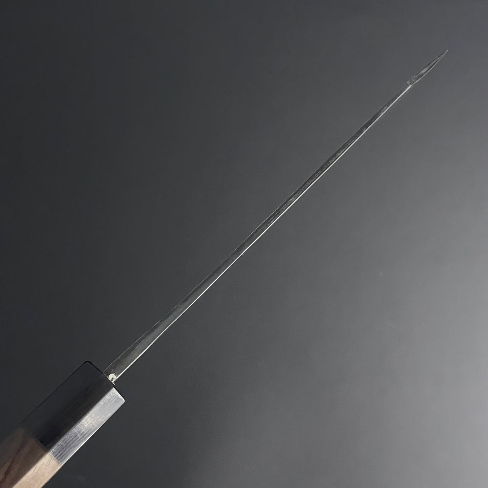 
                  
                    Kurouchi Damascus Kiritsuke 180 mm (7.1 in) Aogami (Blue) #2 Double-Bevel
                  
                