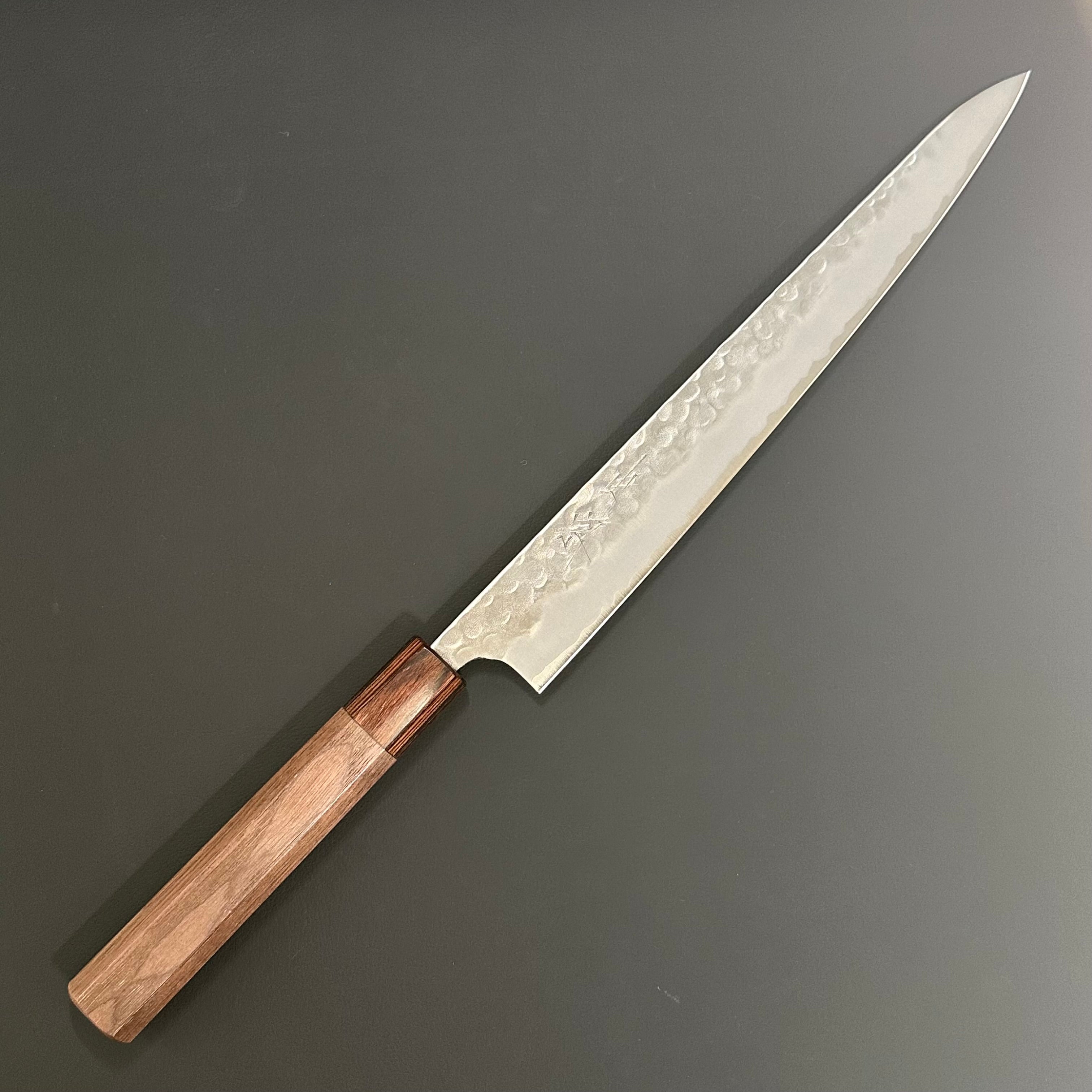 筋引 240mm 白紙2号(ステン割込) – Yoshimune Knives