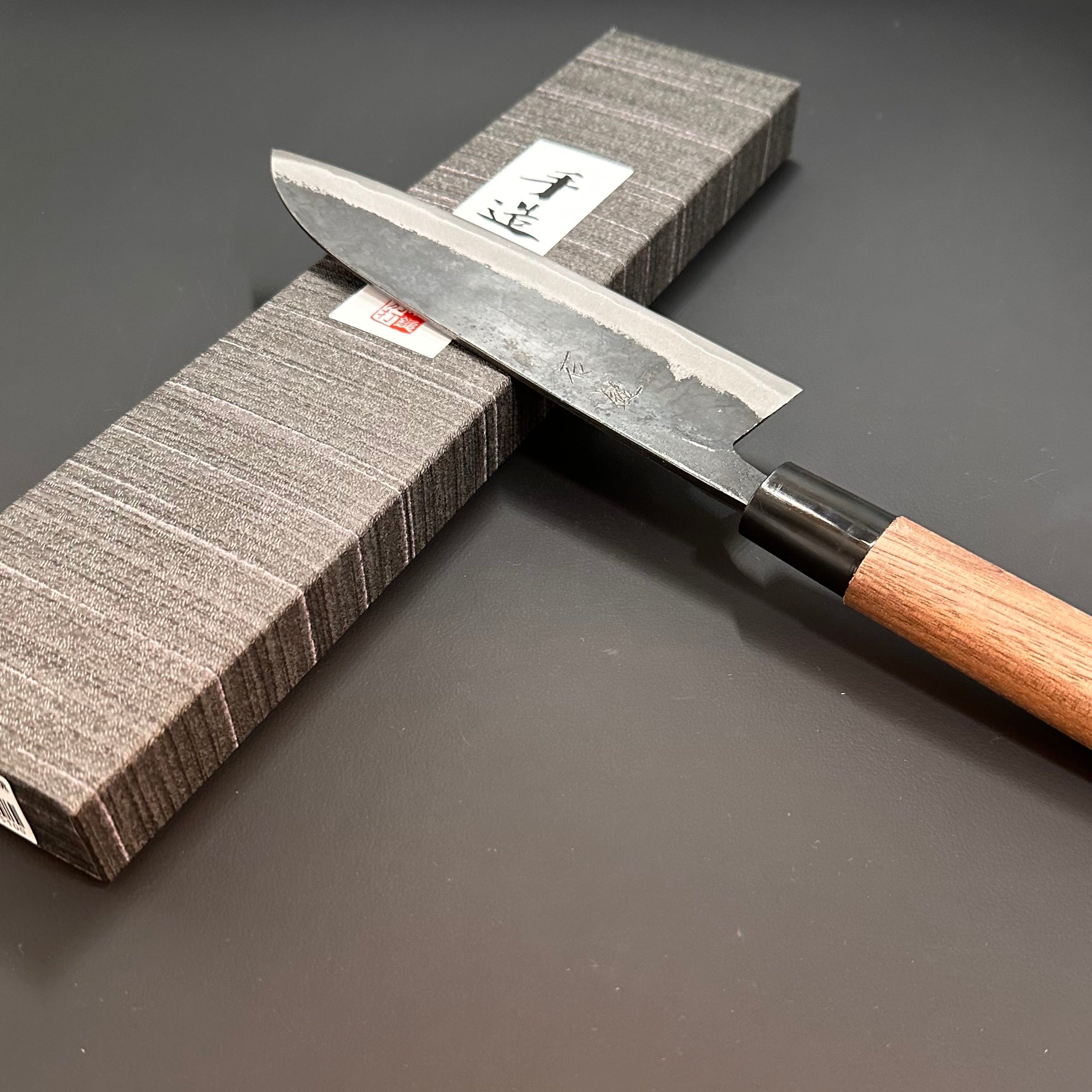 Santoku 165 mm (6.5 in) Blue#2 – Yoshimune Knives Kyoto