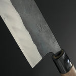 Funayuki Kurouchi 180 mm (7.1 in) Aogami (Blue) #2 Wavy Finish Double-Bevel