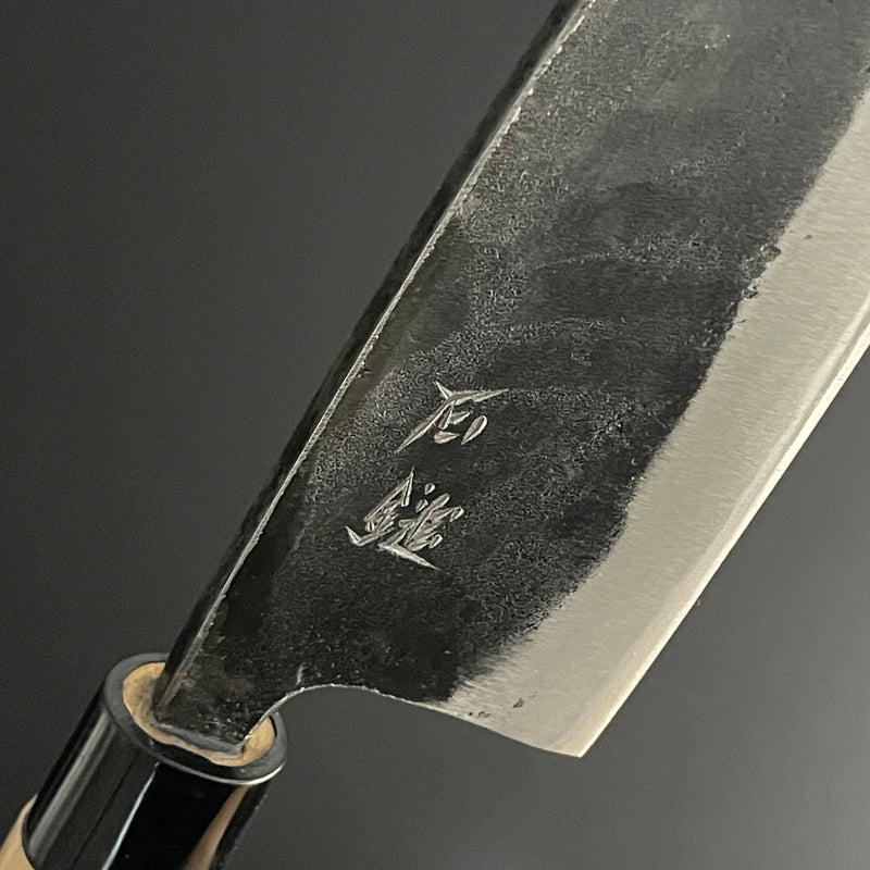 Deba Kurouchi 165 mm (6.5 in) Aogami (Blue) #2 Double-Bevel Thick-Type