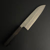 Santoku 165mm (6.5in) Ginsan (Silver No.3) Nashiji Finish Double-Bevel