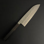 Santoku 165mm (6.5in) Ginsan (Silver No.3) Nashiji Finish Double-Bevel