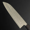 Santoku 165mm (6.5in) Ginsan (Silver No.3) Nashiji Finish Double-Bevel