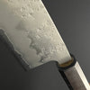 Santoku 165mm (6.5in) Ginsan (Silver No.3) Nashiji Finish Double-Bevel