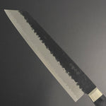 SC Kiritsuke 210mm (7.6 in) Aogami(Blue) #S Black Hammered Finish Double-Bevel