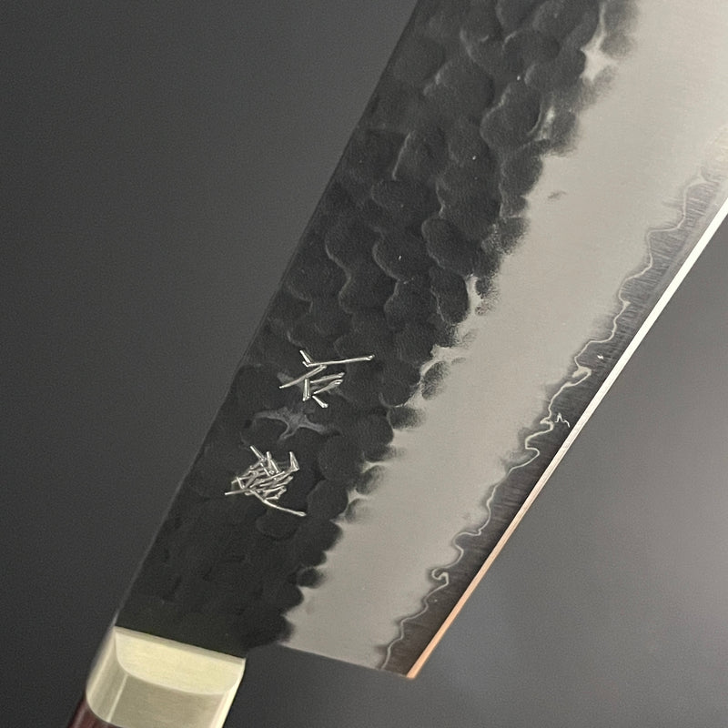 SC Kiritsuke 210mm (7.6 in) Aogami(Blue) #S Black Hammered Finish Double-Bevel