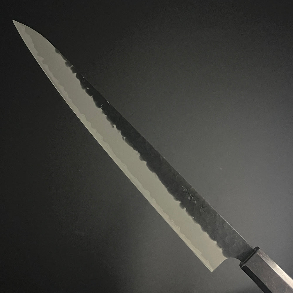 
                  
                    SC Sujihiki 270mm (10.6 in) Aogami(Blue) #S Black Hammered Finish Double-Bevel
                  
                