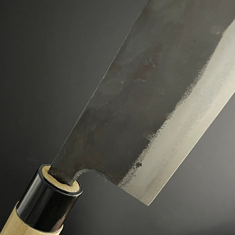 Nakiri Kurouchi 165 mm (6.5 in) Shirogami (White) #1 Double-Bevel