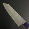 SC Kiritsuke 180mm (7.1 in) Silver#3 Stainless Hammered Finish Double-Bevel