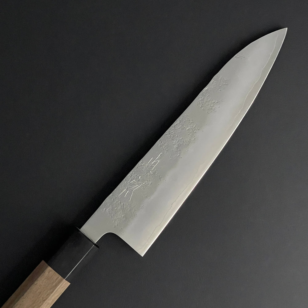 Gyuto 180mm (7.1in) Ginsan (Silver No.3) Nashiji Finish Double-Bevel