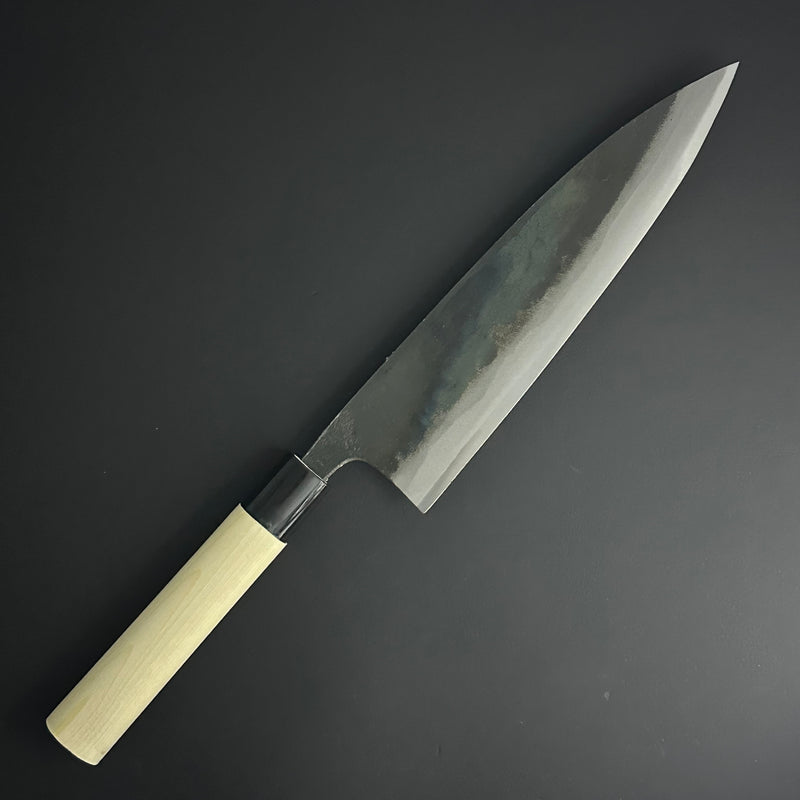 Kurouchi Gyuto 210mm ( 8.2 in) Shirogami(White) No.1 Double-Bevel