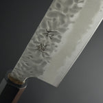 SC Gyuto 180mm (7.1 in) Shirogami(White) #1 Hammered Finish Double-Bevel