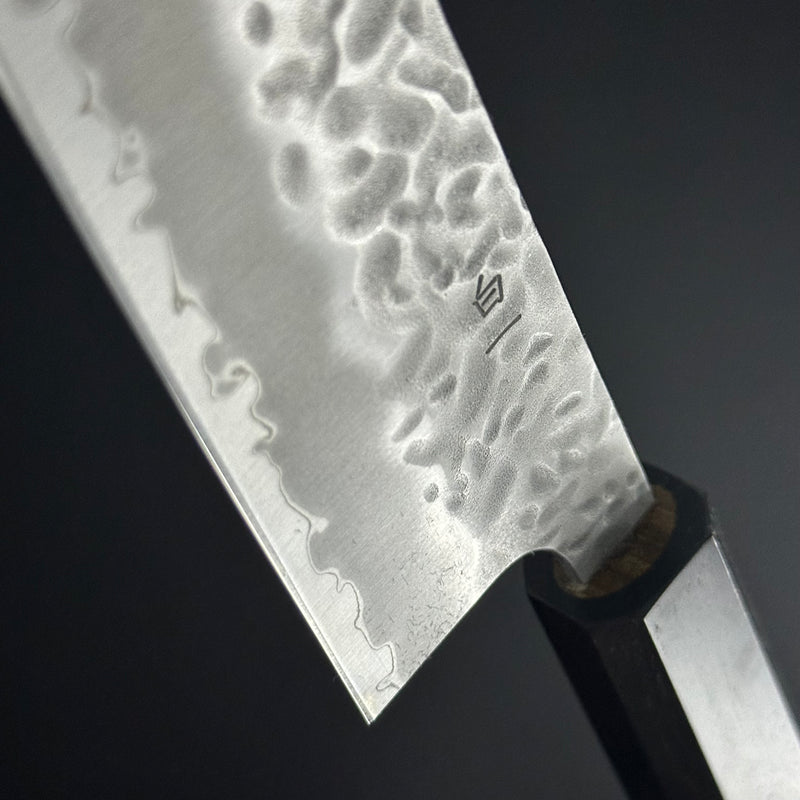 SC Gyuto 180mm (7.1 in) Shirogami(White) #1 Hammered Finish Double-Bevel