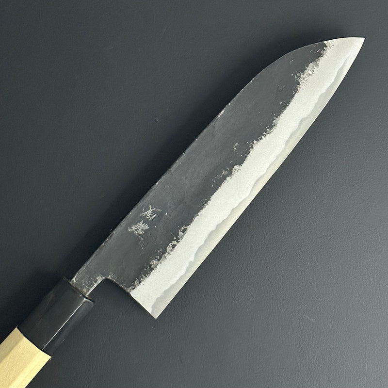 Santoku Kurouchi 165 mm (6.5 in) Aogami Super Double-Bevel