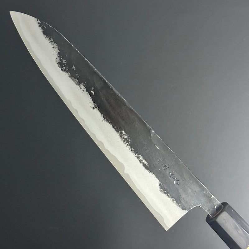 Gyuto Kurouchi 210 mm (8.3 in) Aogami Super Double-Bevel