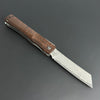 Hikari Folding Knife AUS8 Stainless Steel Damascus Snakewood Handle