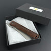 Hikari Folding Knife AUS8 Stainless Steel Damascus Snakewood Handle