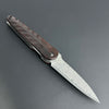 Hikari Folding Knife AUS8 Stainless Steel Damascus Cocobolo Handle