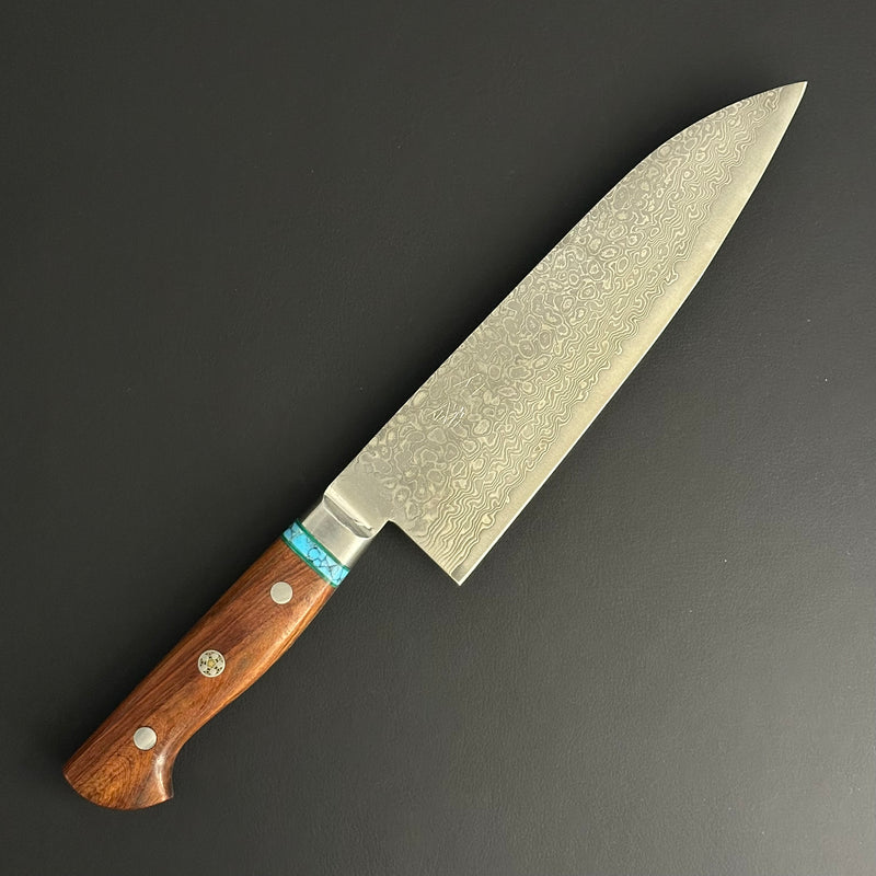 SC Santoku 180mm (7in) VG10 Stainless Steel 33 Layers Damascus Double-Bevel