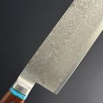 SC Santoku 180mm (7in) VG10 Stainless Steel 33 Layers Damascus Double-Bevel