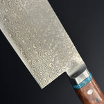 SC Santoku 180mm (7in) VG10 Stainless Steel 33 Layers Damascus Double-Bevel