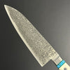 SC Santoku 180mm (7in) VG10 Stainless Steel 33 Layers Damascus Double-Bevel Stag Handle