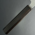 Nakiri 165mm (6.5in) Ginsan (Silver No.3) Nashiji Finish Double-Bevel