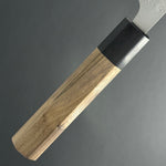 Nakiri 165mm (6.5in) Ginsan (Silver No.3) Nashiji Finish Double-Bevel