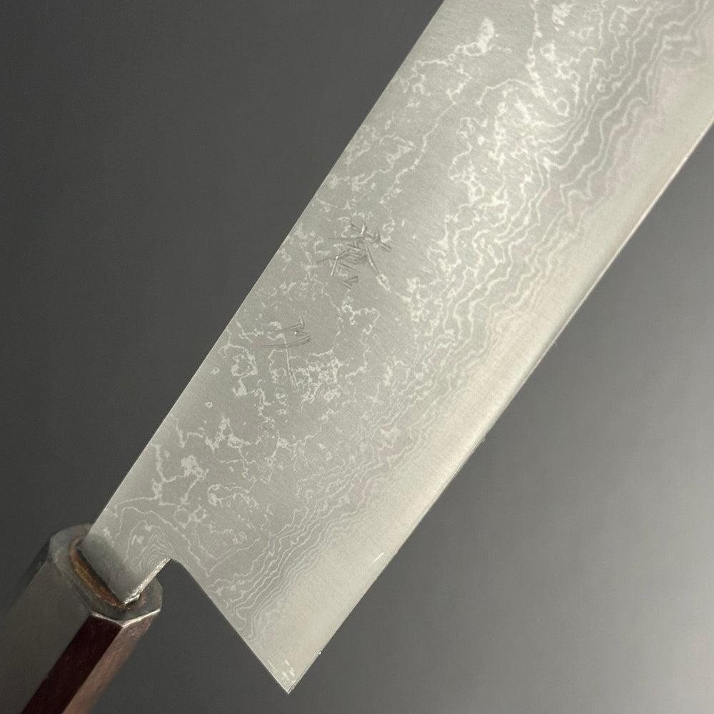 
                  
                    Damascus Kiritsuke 210 mm (8.2 in) Aogami (Blue) #2 Double-Bevel
                  
                